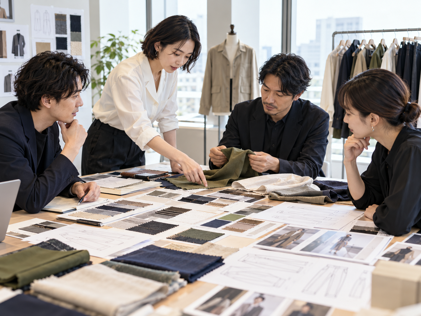 サンプルウェアと仕様資料を確認する開発会議